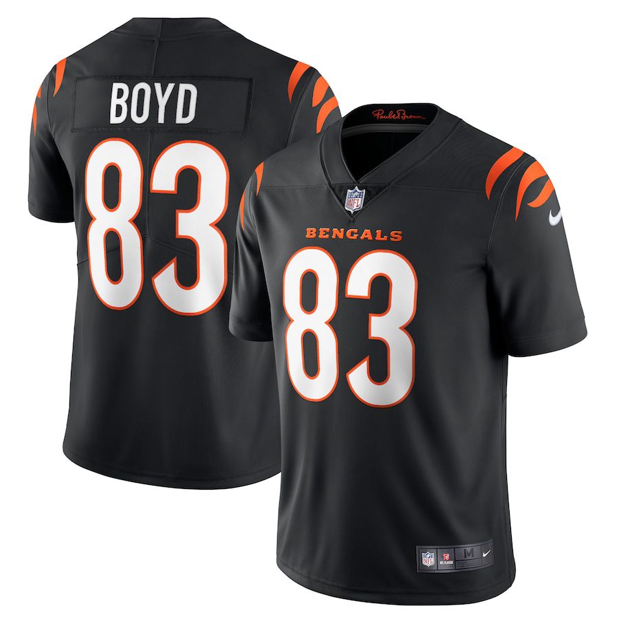 Men Cincinnati Bengals #83 Tyler Boyd Nike Black Vapor Limited NFL Jersey->cincinnati bengals->NFL Jersey